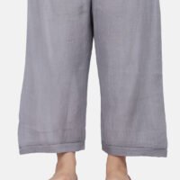 Palazzo With Fagotting On Hem (Free Size)