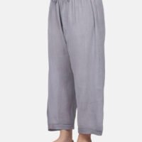 Palazzo With Fagotting On Hem (Free Size)