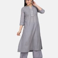 Palazzo With Fagotting On Hem (Free Size)