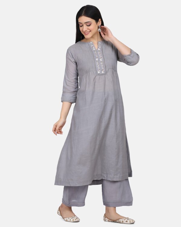 Palazzo With Fagotting On Hem (Free Size)