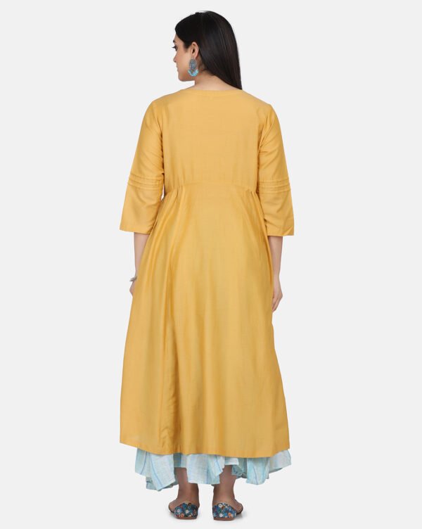 IMG_0071 Kurta With Hand Embroidered Yoke