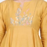 IMG_0079 Kurta With Hand Embroidered Yoke