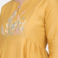 IMG_0080 Kurta With Hand Embroidered Yoke