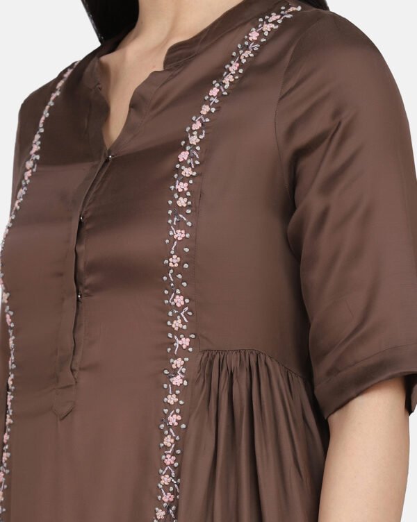 IMG_0133 Mushru Silk Hand Embroidered Kurta