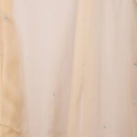 Beige Dupatta With Contrast Piping And Floral Hand Embroidery (Free Size)