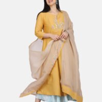 IMG_0150 Kurta With Hand Embroidered Yoke