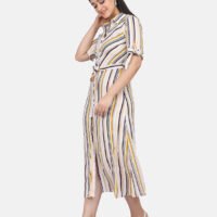 IMG_0159 Shirt Dress With Hand Embroidered French Knots