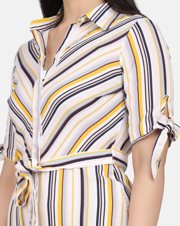 IMG_0163 Shirt Dress With Hand Embroidered French Knots