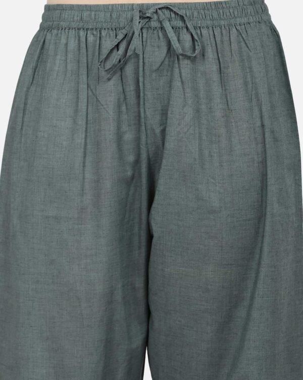 Palazzo With Fagotting On Hems (Free Size)