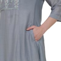 Cotton Viscose Hand Embroidered Kurta
