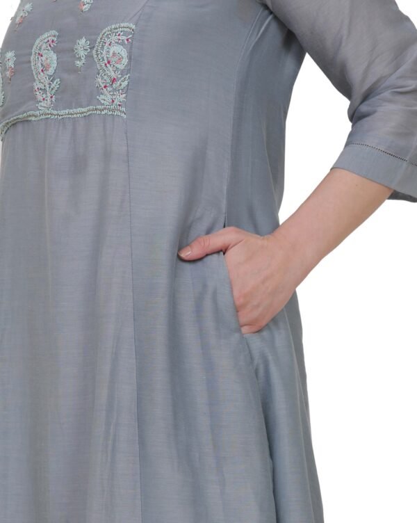 Cotton Viscose Hand Embroidered Kurta