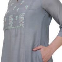 Cotton Viscose Hand Embroidered Kurta