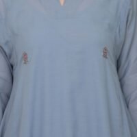 Cotton Viscose All Over Hand Embridered Kurta