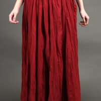 IMG_0947 Delicate Zardozi Hand Embroidered Cotton Silk Lilac A Line Kurta With Gold Tissue Border Crinkled Mul Skirt And Dupatta (Set Of 3)