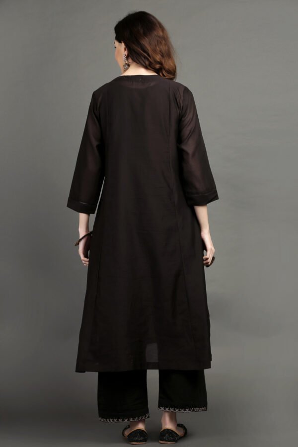 Delicate Zardozi Hand Embroidered A Line Kurta