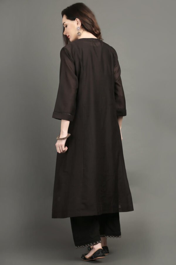 Delicate Zardozi Hand Embroidered A Line Kurta