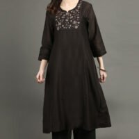 Delicate Zardozi Hand Embroidered A Line Kurta