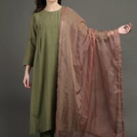 Delicate Hand Embroidered Organza Dupatta