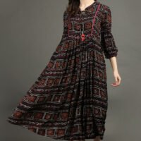 IMG_1157 Bandhni Printed Rayon Dress