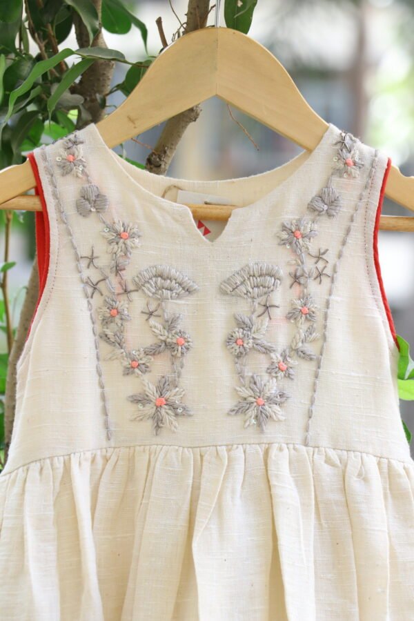 HAND EMBROIDERED COTTON HANDLOOM DRESS