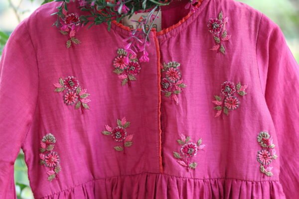 HAND EMBROIDERED COTTON SILK BLOUSE