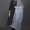 hand embroidered KURTA, PANTS, DUPATTA WITH ZARI DETAILING SETof3