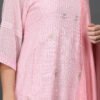 COTTON HAND EMBROIDERED A LINE KURTA
