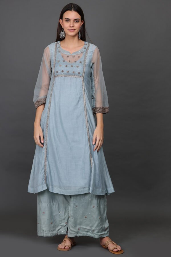 0G3A9331 Antique zardozi hand embroidered KURTA