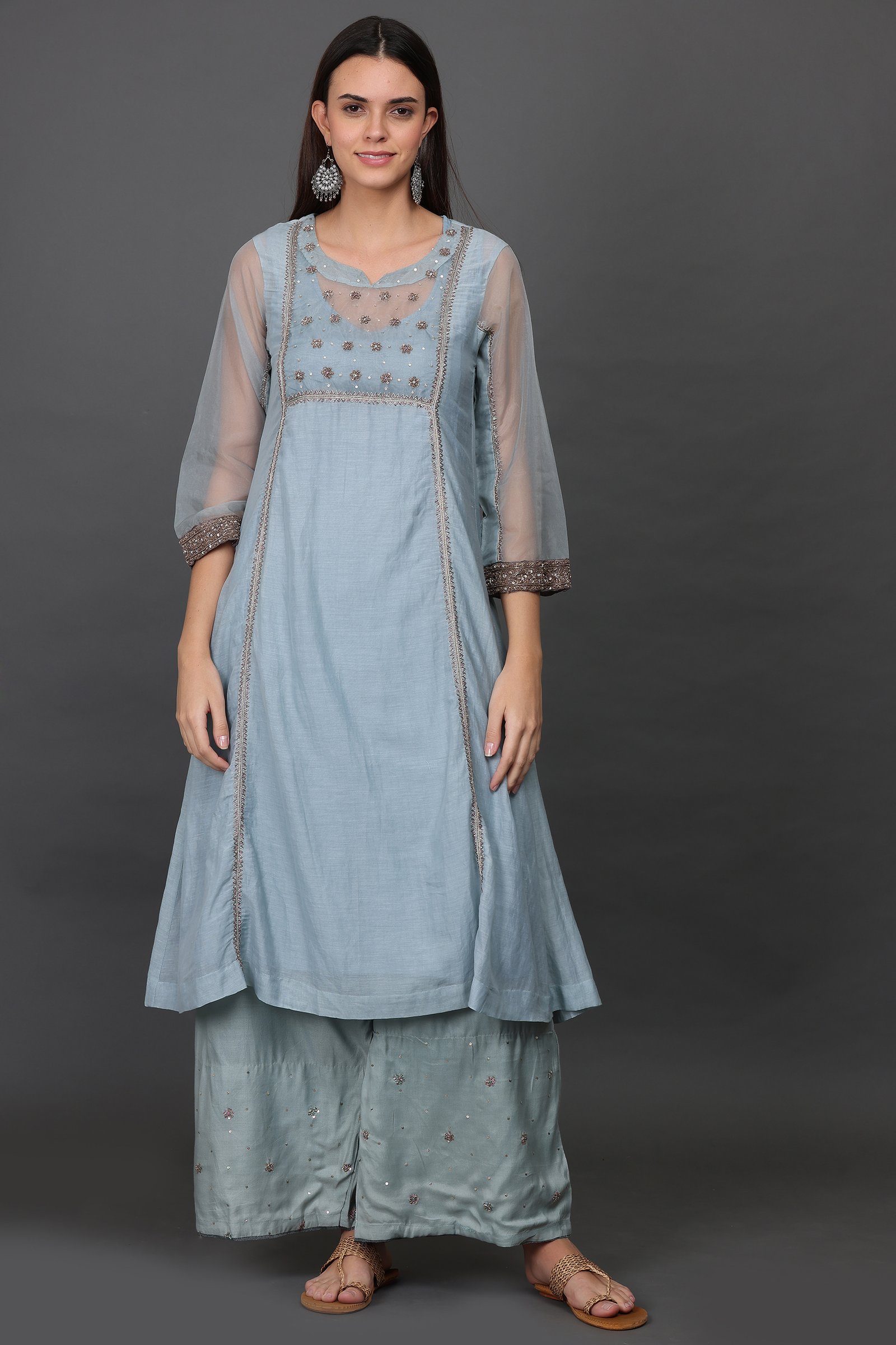 Antique zardozi hand embroidered KURTA