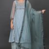 Antique zardozi hand embroidered KURTA, PANT, DUPATTA (SETOF3)