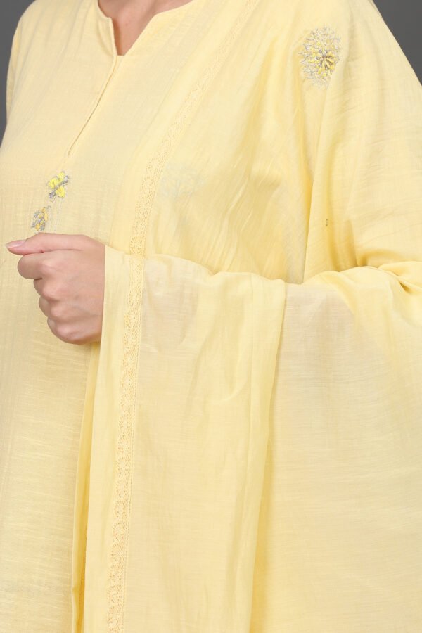 DELICATE AARI TARI/ ZARDOZI HAND EMBROIDERED PANT, KURTA, DUPATTA(SET OF 3)