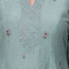 COTTON SILK HAND EMBROIDERED A LINE KURTA , PANTS & DUPATTA (SET OF 3)
