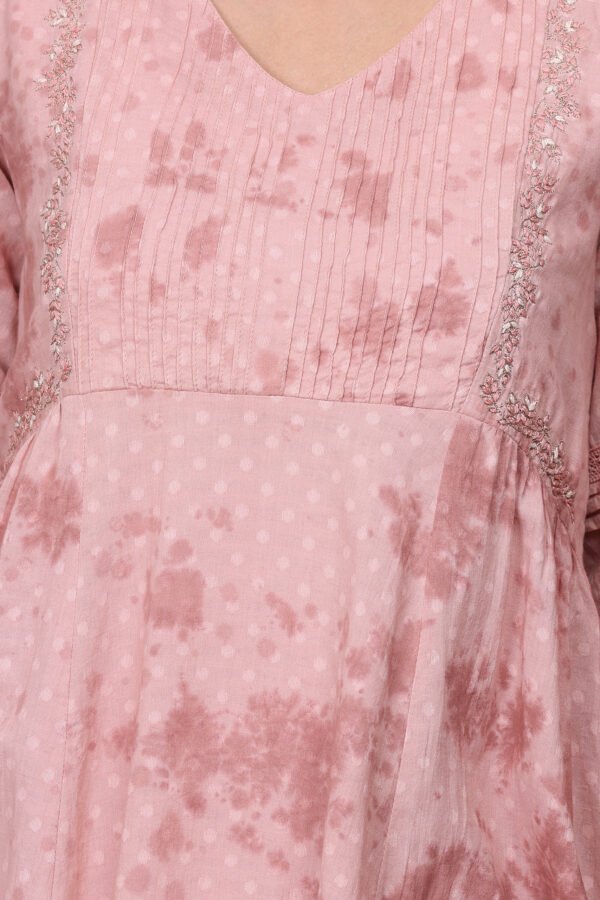 COTTON DOBBY TIE DYED KURTA