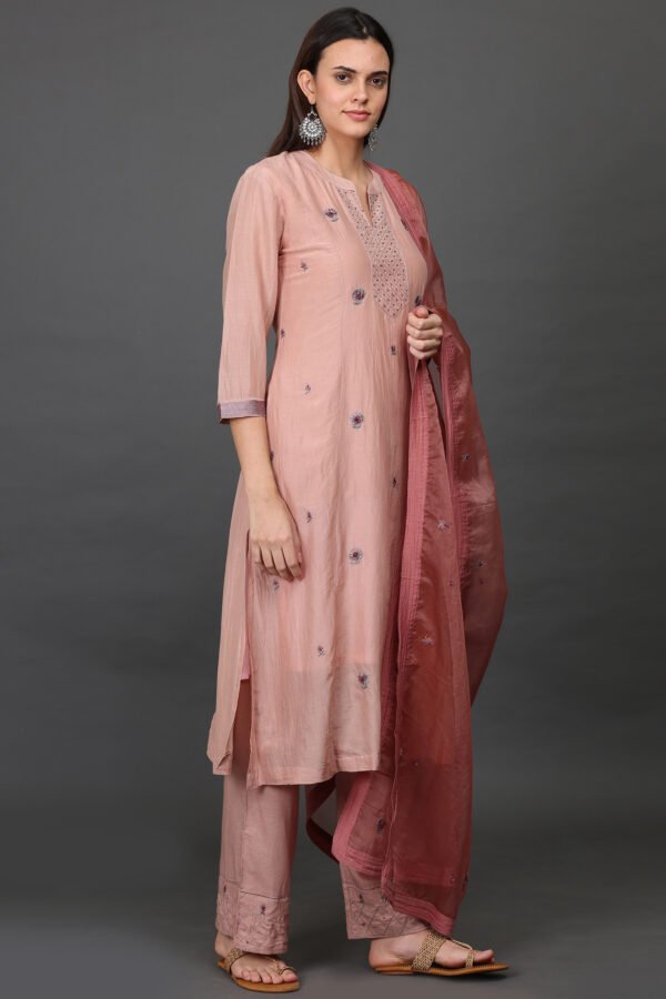 ALL OVER HAND EMBROIDERED A LINE KURTA