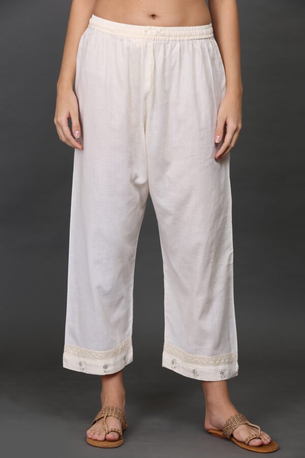 HAND EMBROIDERED COTTON PANTS