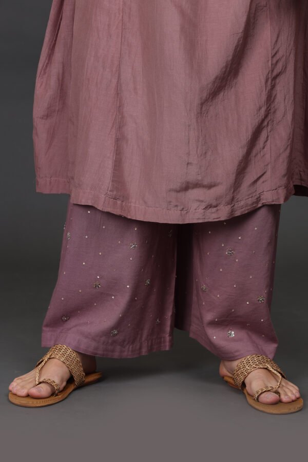 0G3A9452 TWILL ANTIQUE HAND EMBROIDERED FARSHI PALAZO