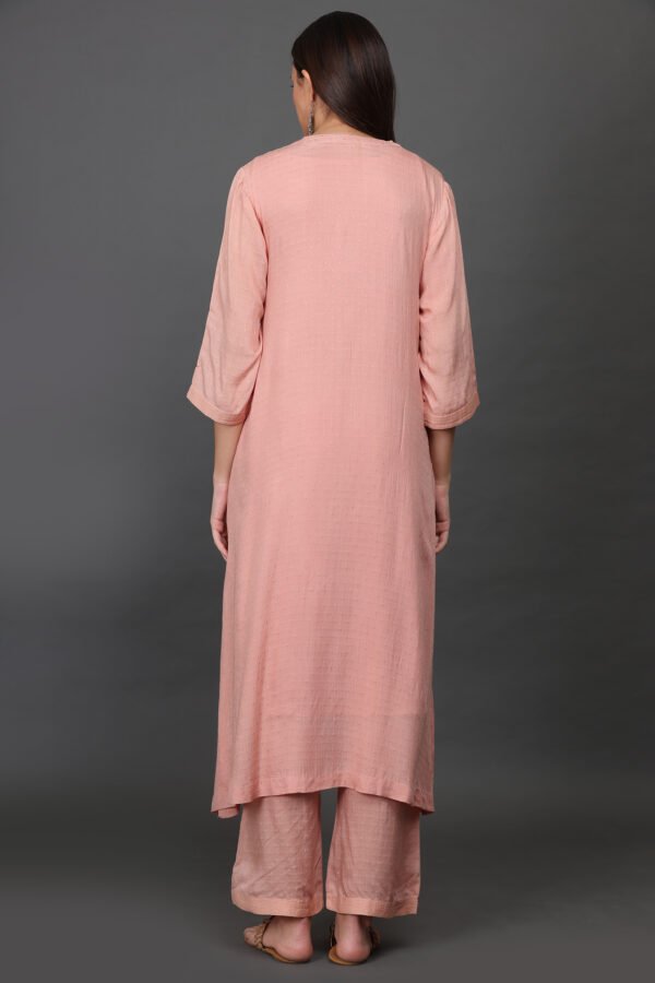 DOBBY PALAZO WITH ZARI DETAIL, PANT & DUPATTA(Set of 3)