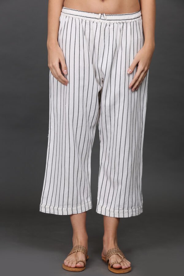 0G3A9592 STRIPED COTOTN PANTS