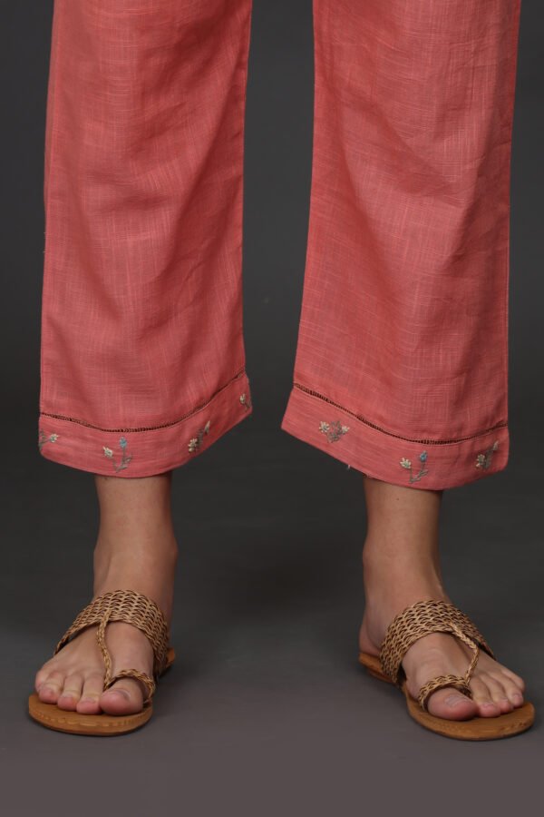 COTTON HAND EMBROIDERED PALAZZO